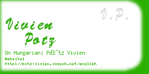 vivien potz business card